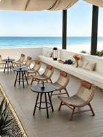 Ensemble table et chaises d'extérieur modernes en aluminium écologique pour cour, jardin, terrasse, maison d'hôtes, hôtel, café, usage commercial