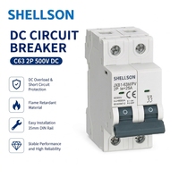 Mini Interruptor Automático de Cuatro Polos Tipo C, Interruptor Automático MCB 2P DC 1000V 16A, Mini Interruptor Automático DC MCB