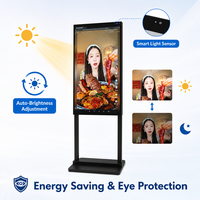 Pantalla LCD de 43 Pulgadas de Alto Brillo (3000nit) para Ventanas, con Sistema Android, Señalización Digital Publicitaria, Exhibidor Comercial