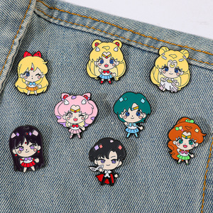 Broche de metal esmaltado de aleación con diseño creativo de Bob Esponja, Pie Star, Octopus Brother, de dibujos animados - Product Image 6