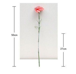 YL Venta al por Mayor de <span class=keywords><strong>Claveles</strong></span> Artificiales Hechos a Mano de 50cm, para Graduación, Día de la Mujer, Día de la Madre, Navidad, de Alta Simulación, de Seda, de una Sola Rama - Product Image 6