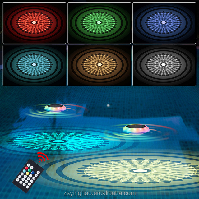 Solar Pool Light Floating RGB LED IP67 Waterproof Auto Dusk to Dawn Color Changing for Pool Fountain Pond Backyard