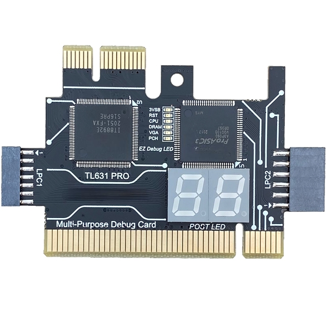 TL631 PRO Universal Laptop PCI Diagnose Card PC PCI-E Mini LPC Motherboard Diagnostic Analyzer Tester Debug Cards