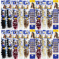 Vente en gros de mèches de cheveux bruts italiens tissés profondes de 22 pouces, 100g, pour perruques tressées sans nœuds style bohème, extensions synthétiques de cheveux tressés style bohème
