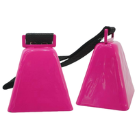 Vente flash : cloche à vache personnalisée avec logo, grande cloche à vache de sport, cloche à vache noire avec poignée