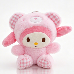 Figura de Anime de 8-15 cm, Derivados Animados de Kitty y Melody, Muñeco de Peluche con Patrón a Cuadros, Juguetes de Peluche de Sanrio - Product Image 4