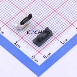 MC-118M USB Connector Bent Lead Through Hole Connector Micro-B Female Right Angle Insert 5P - Product Image 1