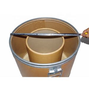 Contenedor Redondo de Papel Kraft de 54x50cm con Tapas de Acero para Almacenamiento de Cables, Organizador de Cables, Contenedor para Almacenamiento de Cables - Product Image 4