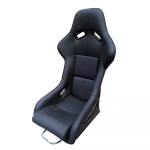 Sièges de course baquets fixes en fibre de verre Tissu PVC PU daim noir Sièges Kia Stinger en fibre de carbone avec compatibilité <span class=keywords><strong>Sparco</strong></span> - Product Image 6
