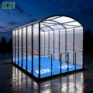 Terrain de <span class=keywords><strong>squash</strong></span> extérieur entièrement vitré avec toit pour clubs de <span class=keywords><strong>squash</strong></span>, hôtels et centres de fitness - Product Image 4