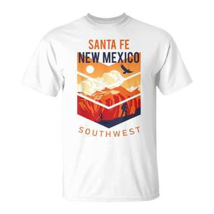 T-shirt Santa Fe New Mexico Southwest dal design vintage, vestibilità unisex - Product Image 1