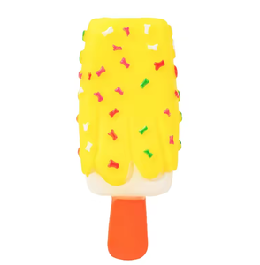 Jouet à mâcher couineur en latex pour chien, motifs dessin animé, pour le nettoyage des dents, écologique et durable, formes crème glacée, beignet, hot-dog - Product Image 1