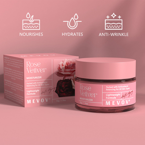 Crema Viso Vegana OEM alla Rosa e Vetiver con Acido Ialuronico e <span class=keywords><strong>Vitamina</strong></span> E, Aiuta la <span class=keywords><strong>Pelle</strong></span> a Ritenere l'Umidità, Crema Idratante per il Viso - Product Image 4