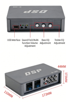 SUN-RISE Venta al por mayor de fábrica: Amplificador DSP 4.6 Plug & Play, Actualización de audio para coche sin pérdidas, Unidad principal Android de pantalla grande, Aluminio