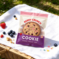 Sacs d'emballage personnalisés en plastique recyclable transparents thermoscellables pour aliments, bonbons, biscuits, et gâteaux individuels avec votre logo