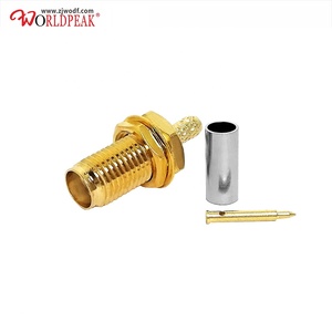 RF nối <span class=keywords><strong>SMA</strong></span> nữ Jack vách ngăn uốn cho rg316 <span class=keywords><strong>RG174</strong></span> lmr100 Cáp - Product Image 3