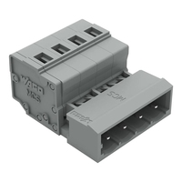 2 uds. Conector macho 231-604 de 4 polos con espaciado de pines de 5 mm gris Nuevo