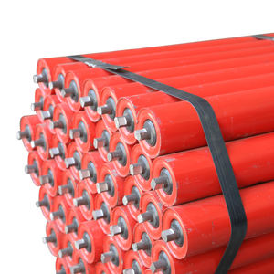 Rullo girocollo trasportatore rinforzato in acciaio al carbonio ad alta resistenza utilizzato per applicazioni di trasporto di macchine - Product Image 2