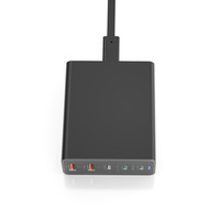 Chargeur rapide portable Source Factory 140W GaN 5 ports (3 Type-C + 2 USB-A) pour smartphone, ordinateur portable et notebook