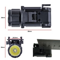 Hochhelles Weißes Single-Mode-Lichtzubehör Tragbare USB-Ladestation für Nachtaktivitäten Taktische Verstellbare Klemme Mini-Outdoor-Kits