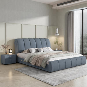 <span class=keywords><strong>Lit</strong></span> double moderne de style <span class=keywords><strong>scandinave</strong></span> avec rangement, luxe simple, taille king/queen, <span class=keywords><strong>lit</strong></span> moelleux, fonction pivotante, lumière, utilisation en chambre à coucher - Product Image 6