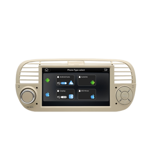 Unidad Principal Inteligente para Automóvil con Sistema Linux para Fiat 500, Pantalla de <span class=keywords><strong>7</strong></span> Pulgadas, Reproductor de Video con Android Auto y CarPlay Integrados, BT, DSP - Product Image 1