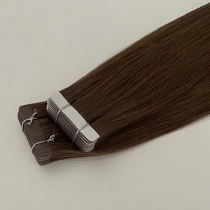 Extensiones de Cabello Virgen Ruso con Cinta Adhesiva, Extensiones Invisibles Finas para Salón, Venta al Por Mayor 2025 - Product Image 1