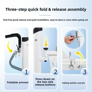 Elevador de Pacientes Multifuncional con Altura Ajustable para el Cuidado y Baño de Ancianos Postrados en Cama - Product Image 4