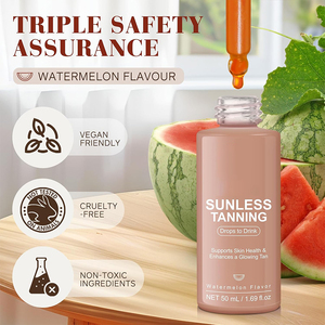 Suero Autobronceador Orgánico de Marca Privada AiXin, Acelerador para Pieles Normales, Realza el Tono Natural de la <span class=keywords><strong>Piel</strong></span>, Gotas Autobronceadoras Corporales 50ml - Product Image 6