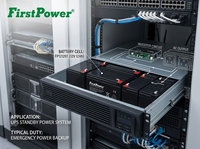 Batería de Almacenamiento de Alta Temperatura FirstPower FP12120T 12V12Ah con Recuperación de Descarga Profunda para Equipos de Monitoreo de Seguridad