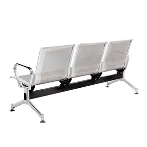 Modern 3-Seater Stainless Steel Metal Waiting Chair YA-51 For Hospitals And Airports