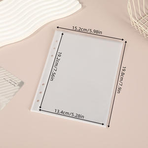 Carpeta de Anillas A6 de PVC Suave con Cierre, Bolsillos para Tarjetas y Dinero, Cuaderno Planificador, Promoción HT Color - Product Image 6