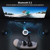 Projecteur portable Ultra HD 8K avec décodage, projection Amlogic, Wifi double bande, Android 9.0, audio, 12000 lumens