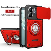 Coque de téléphone antichoc en gel de silicone 2-en-1 avec fenêtre transparente, compatible avec les modèles INFINIX SMART 9/HOT 50I, design uni