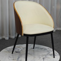 Chaise d'appoint rembourrée de luxe léger, style Mid-Century Modern, avec pieds en métal robustes et mousse résiliente, pour la maison, le bureau ou le parc – Approvisionnement direct usine