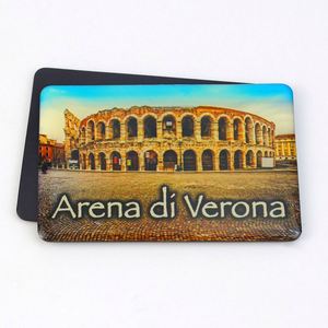 Aimants de réfrigérateur 3D personnalisés en époxy, souvenirs créatifs en gros, aimants de ville italiens Ricordo - Product Image 1