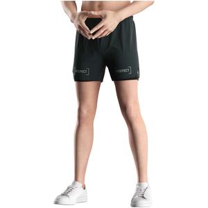 Pantalones Cortos Deportivos Transpirables 2 en 1 para Hombre, de Compresión, Secado Rápido, para Fisicoculturismo - Product Image 5