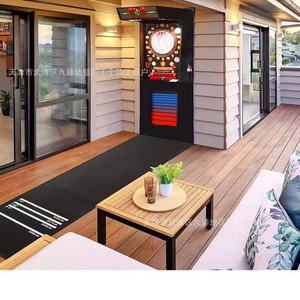 Tapis de fléchettes rectangulaire imprimé en terre de diatomée pour entraînement intérieur avec règle, résistant à l'usure, pour usage domestique - Product Image 2