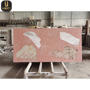 กระเบื้องเทอร์ราซโซสีชมพู โรงงานจีน ผลิตแผ่นเทอร์ราซโซสำเร็จรูปจากวัสดุอนินทรีย์ สำหรับตกแต่งบ้าน พื้นบันได - Product Image 6