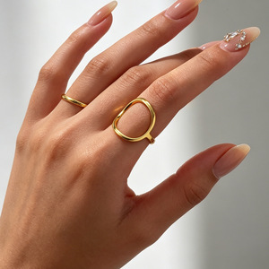Ensemble de bagues vintage en alliage de zinc géométrique punk métallique VKME pour femmes, bijoux de mode pour <span class=keywords><strong>mariage</strong></span> et fiançailles <span class=keywords><strong>2022</strong></span> - Product Image 1