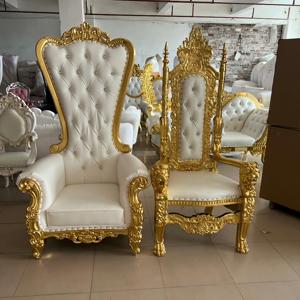 Luxuriöser Königlicher Braut- und Bräutigam-Thronsessel Goldener Moderner Hochzeitsstuhl für Hochzeiten, Hotels, Wohnzimmer, Apartments und Villen - Product Image 5