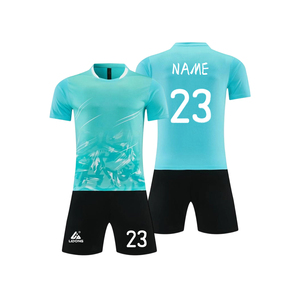 Multi Color Streak Print Football Kit Breathable V Neck Soccer Shirt And <b>Shorts</b> For <b>Men</b> Youth Sports Training - Product Image 2