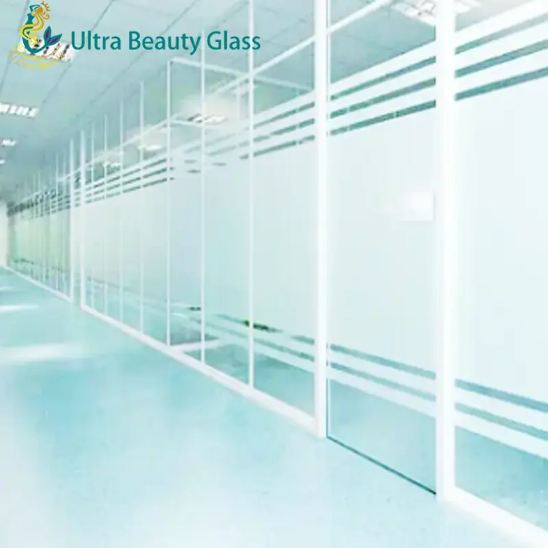 Ultra יופי משרד קיר אמנות עיצוב משי הדפסת מסך זכוכית עבור בניין