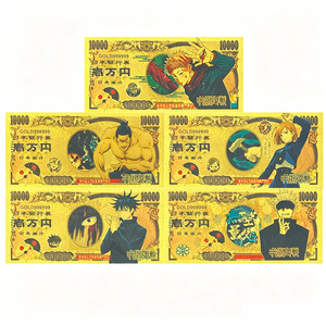 Set de Billetes con Temática de Magia Moderna, Recubiertos en Oro de 24K, Tarjeta Conmemorativa de PVC Impermeable, Colección de Recuerdos de Anime, Regalo - Product Image 1