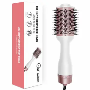 Oem Hair Straightening Brush Wet To Dry 3 In 1 Blower Brush Hair Dryer Blowout Brush