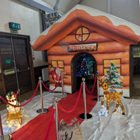Tente gonflable de Noël personnalisée, tente gonflable de Noël en plein air, tente de grotte de Père Noël pour la décoration de Noël