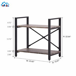 Estantería Vintage <span class=keywords><strong>de</strong></span> 5 Niveles, Librería Rústica <span class=keywords><strong>de</strong></span> <span class=keywords><strong>Madera</strong></span> <span class=keywords><strong>y</strong></span> Metal, Estante <span class=keywords><strong>de</strong></span> Exhibición - Product Image 5