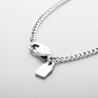 Collier Minimaliste Hip Hop en Acier Inoxydable pour Homme, Chaîne à Maillons Géométriques, Bijoux Tendance en Gros pour Anniversaire