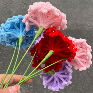 Bouquet d'hortensias en tiges finies, fleurs artificielles en perles duveteuses faites à la main, pour la maison, mariage, bricolage, décoration de vase, vente en gros - Product Image 4