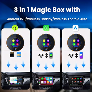 PlayAiBox per <span class=keywords><strong>BMW</strong></span> Android 15, Box AI Wireless <span class=keywords><strong>Carplay</strong></span> 8GB+128GB Qualcomm 6350 con GPS Integrato, Multimedia per Auto per YouTube e Netflix - Product Image 3
